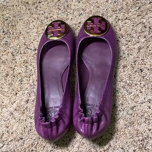 Purple Tory Burch Flats 8.5